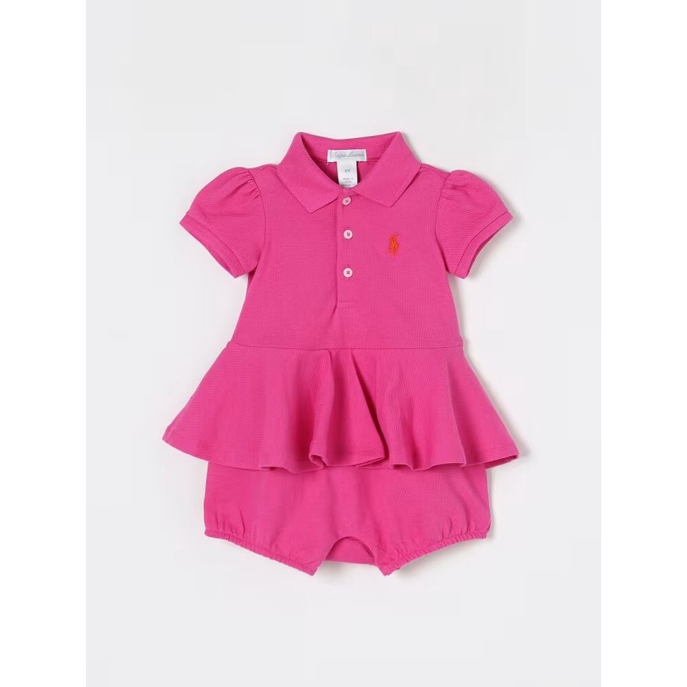 NWT RALPH LAUREN Baby Girls ROMPER Jumpsuit 9 MOS